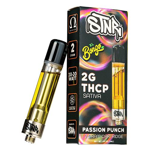 STNR Bongo THC-P Cartridge (2g) - Passion Punch with packaging