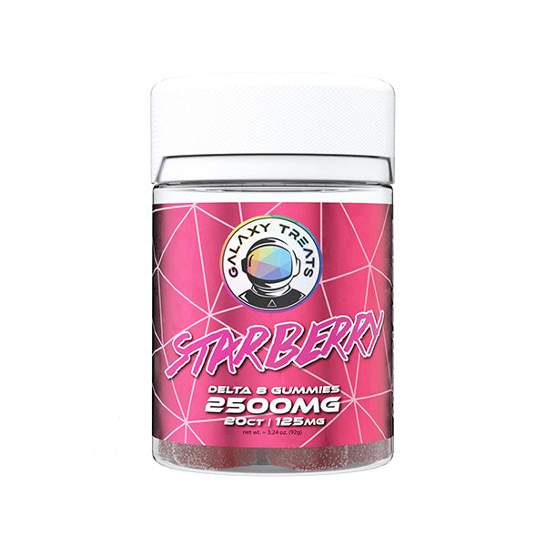 Galaxy Treats Moon Babies Gummies (2500mg 20ct Jar) - Starberry