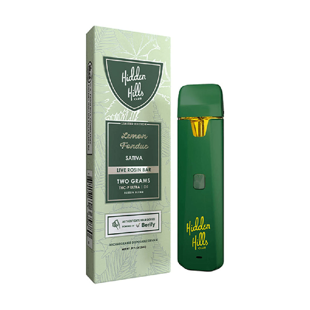 Hidden Hills (DispoDelta)(2g) Bussin Blend - Lemon Fondue with packaging