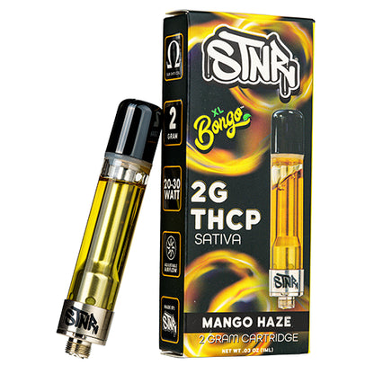 STNR Bongo THC-P Cartridge (2g) - Mango Haze with packaging